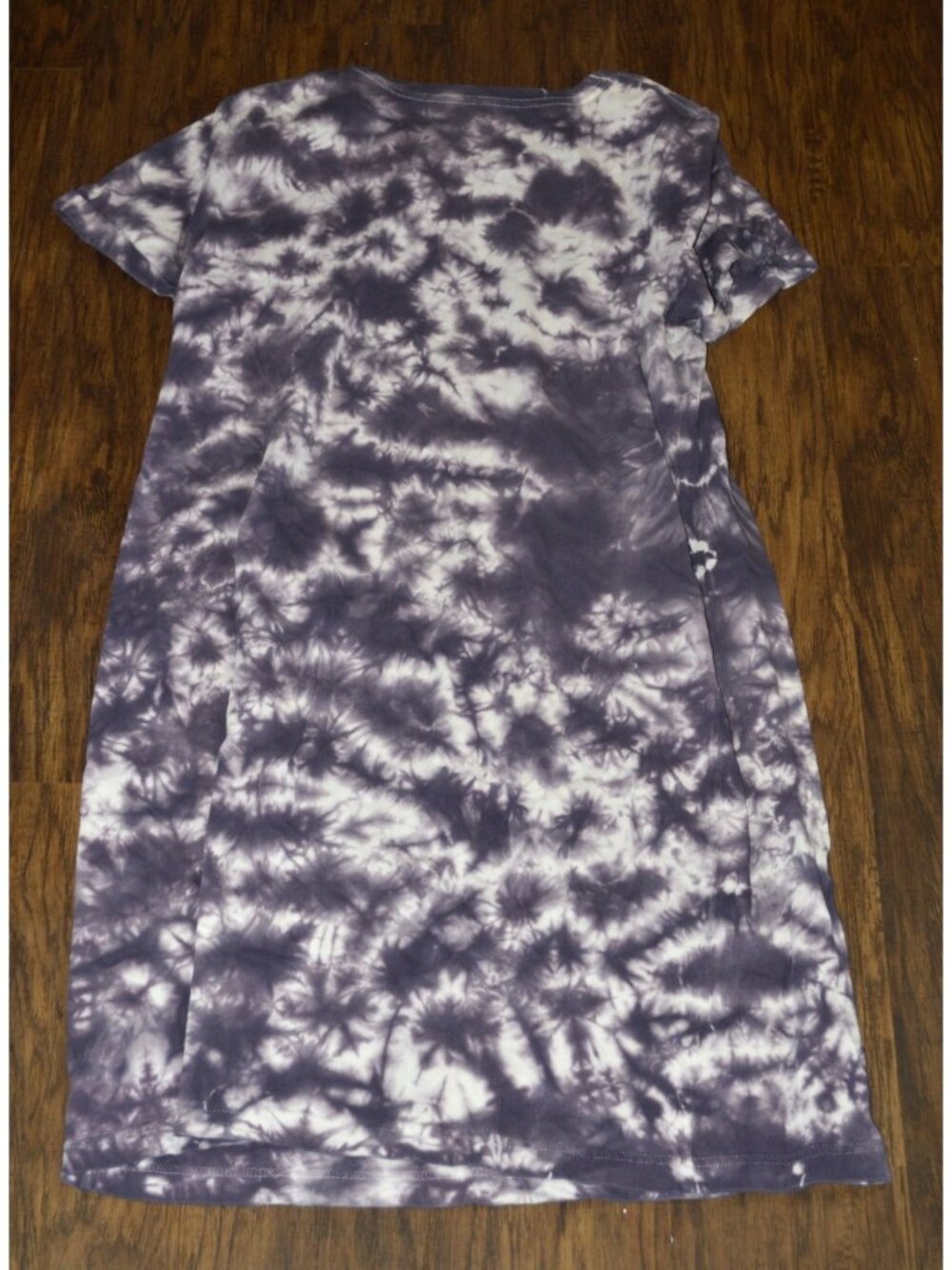 Sonoma Women's Size L Purple Tie Dye Dress Tshirt Style Casual Boho Artsy Lounge